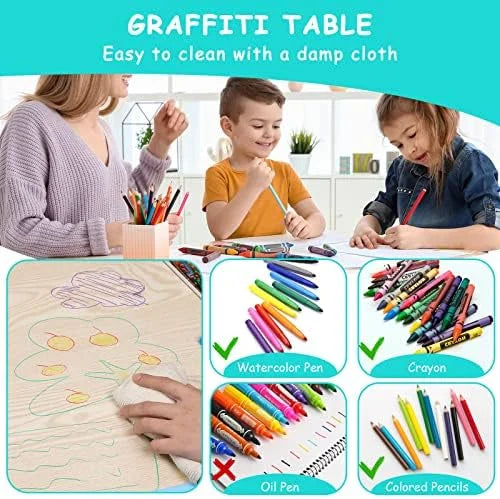 Study Table and 4 Chair Set Height Adjustable Toddler Table and Chair Set R83943