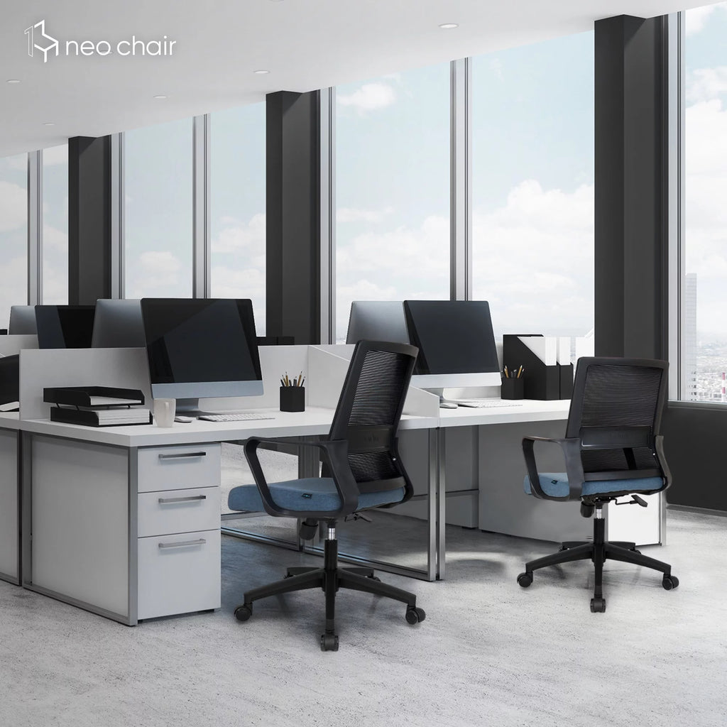 Dark Blue Ergonomic Mesh Office Chair P934
