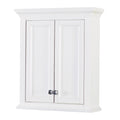 White Poplar Wood Wall Mounted Bathroom Cabinet D637