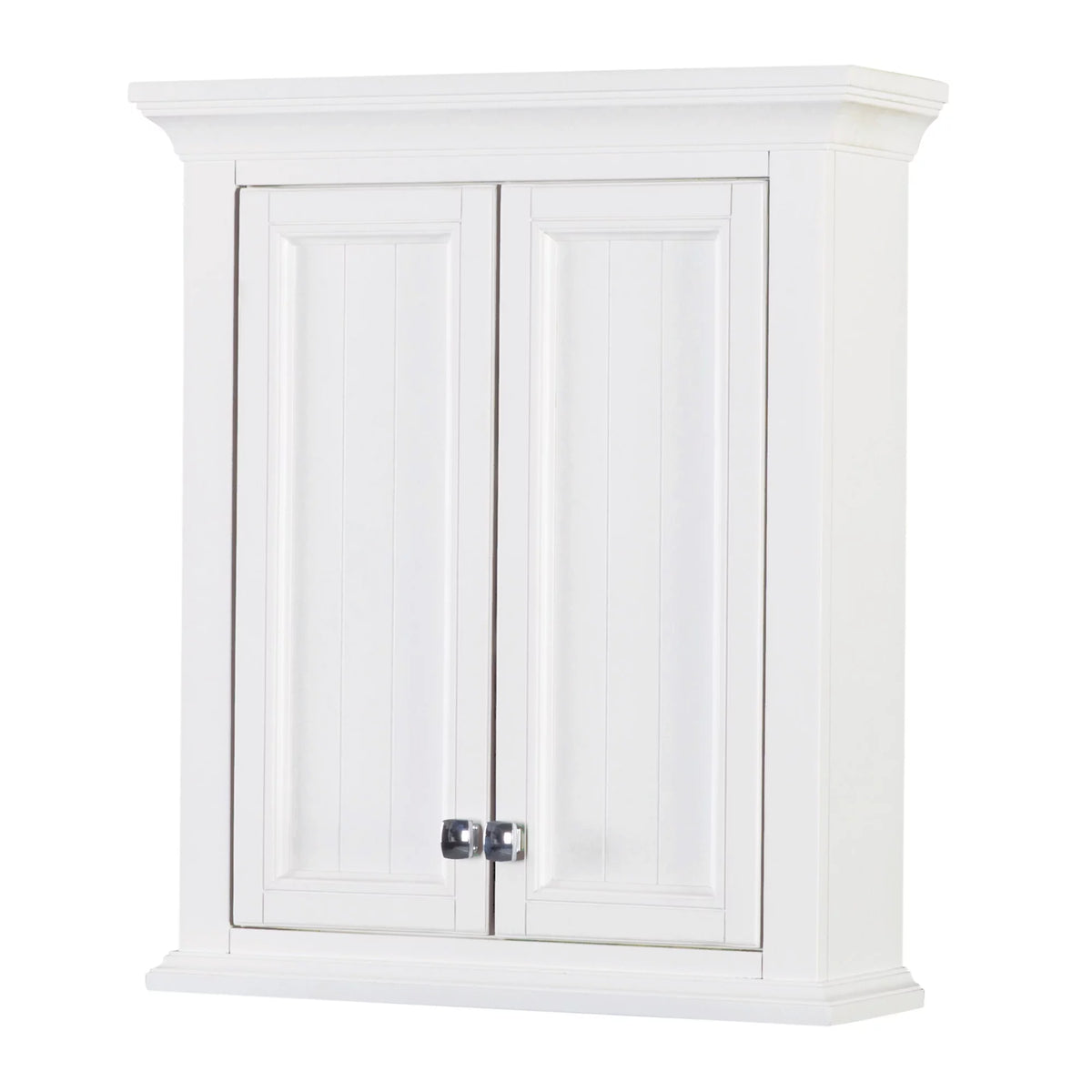 White Poplar Wood Wall Mounted Bathroom Cabinet D637
