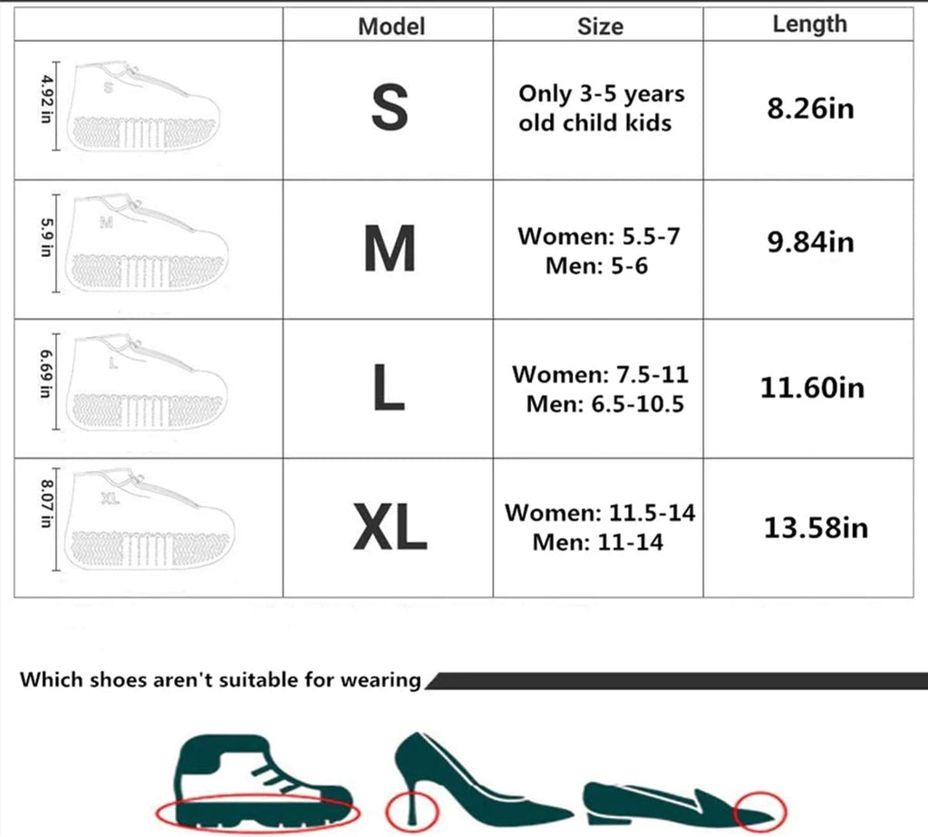 Waterproof Reusable Foldable Rain Shoe Covers with Zipper Blue Q661605