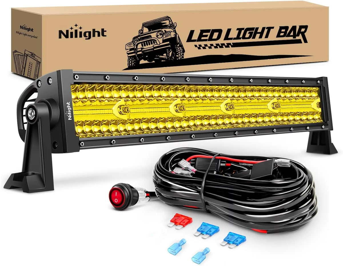 Amber 22 Inch 480W Triple Row LED Light Bar Z163988