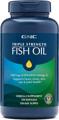 Fish Oil Omega 3 Supplement 1000mg EPA and DHA 120 Softgels S838719
