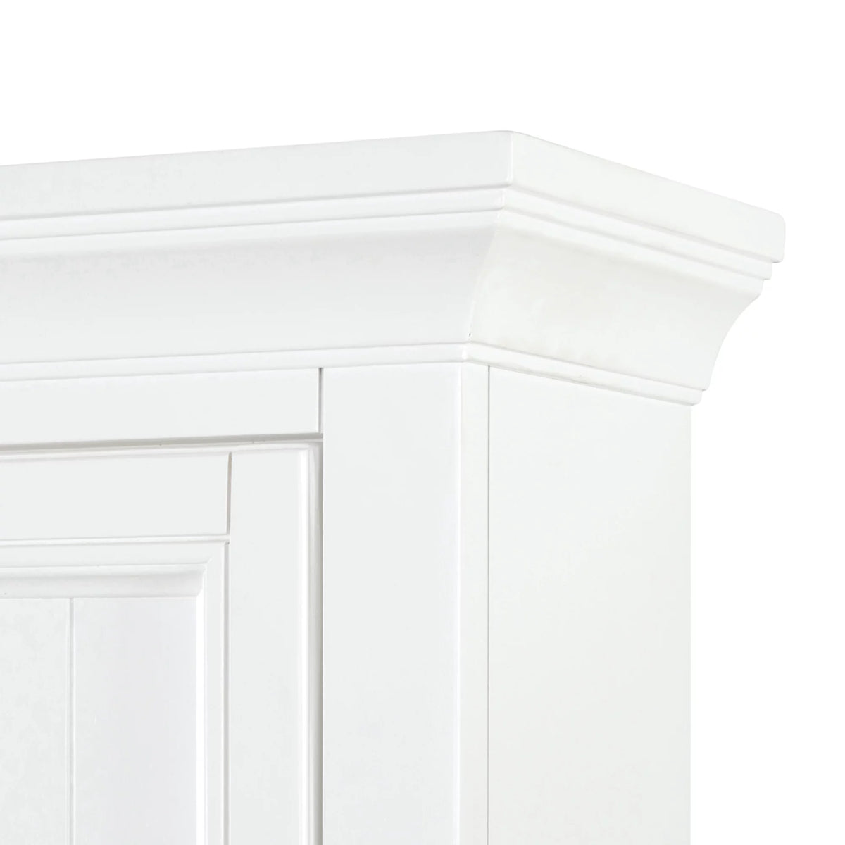 White Poplar Wood Wall Mounted Bathroom Cabinet D637
