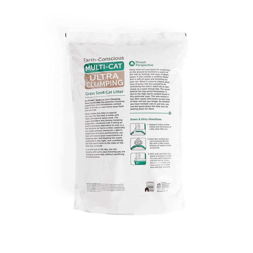 Unscented Clumping Grass Seed Cat Litter Z1857