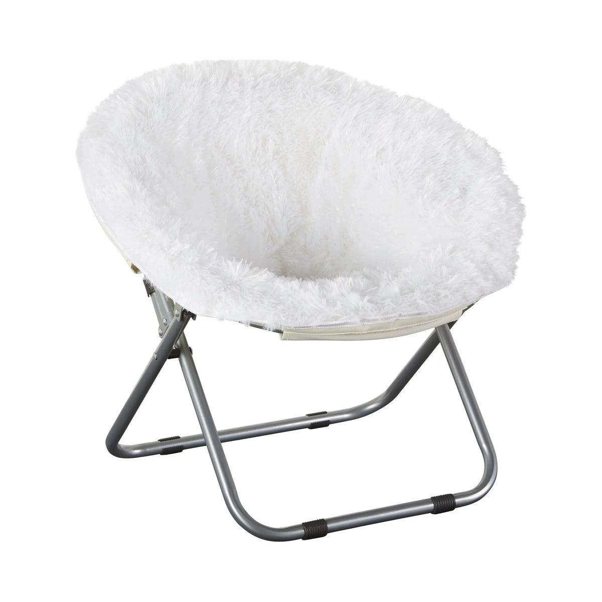 Plush Faux-Fur Kids Saucer Chair R2585