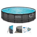 18ft x 48in Above Ground Frame Swimming Pool Set with Pump G248923