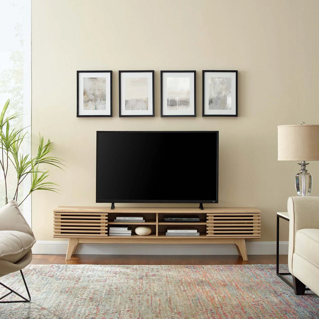 70" Oak Entertainment Center TV Stand L751667