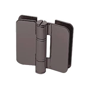 Oil Rubbed Bronze Glass-to-Glass Inline Outswing Hinge A5970