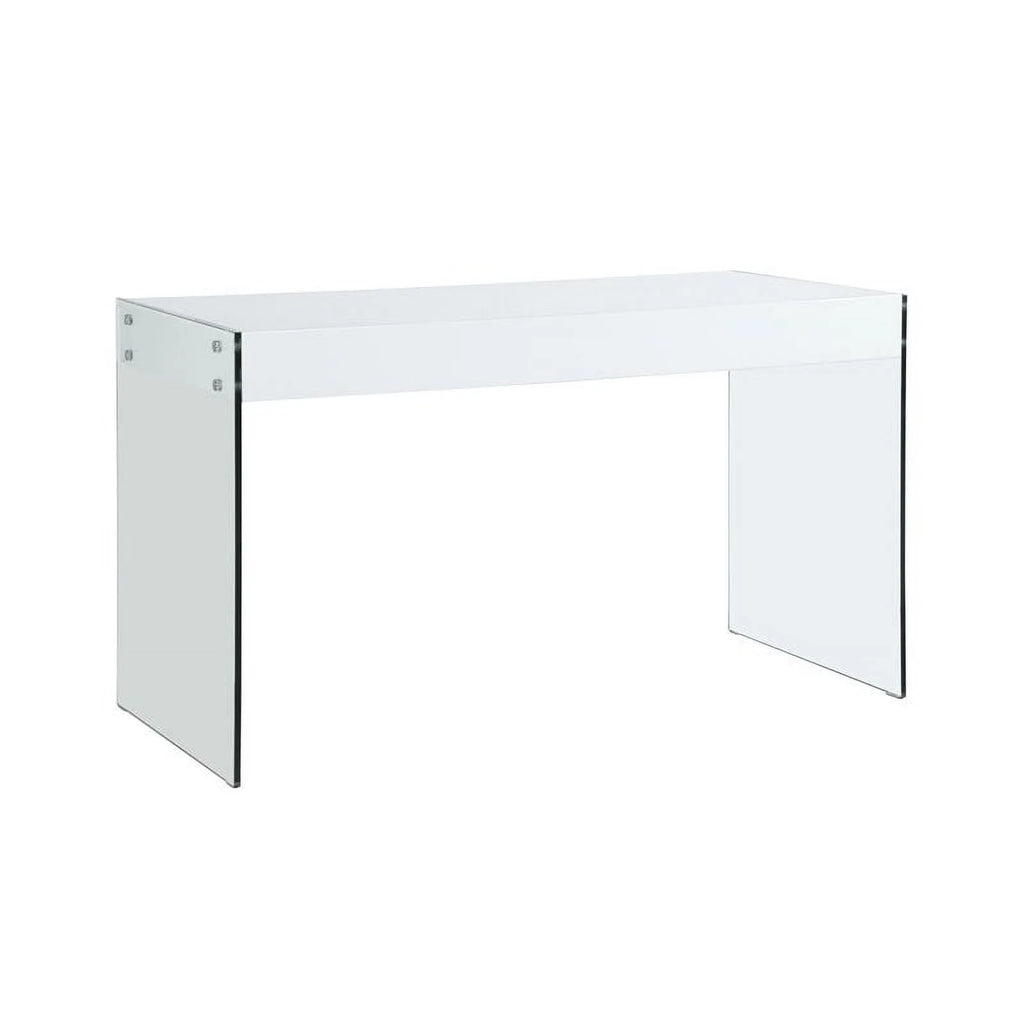 51.2" Wood and Glass Desk S656