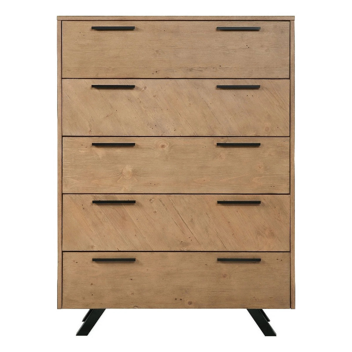 Light Honey Brown 5-drawer Rectangular Chest A888916