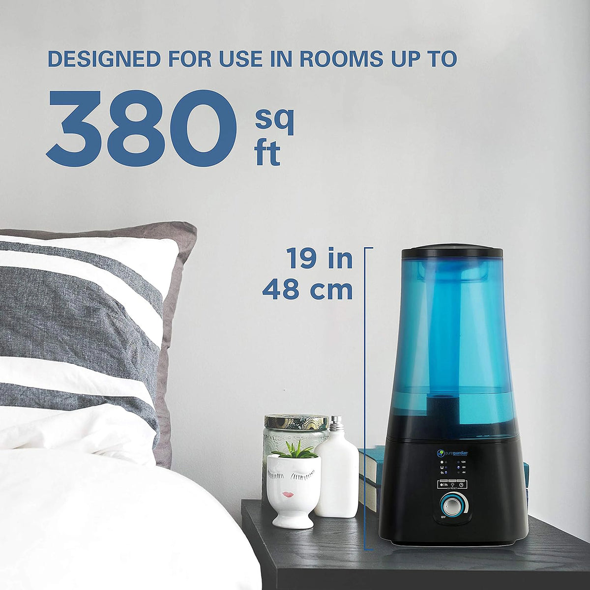 2-Gallon Warm & Cool Mist Humidifier with UV-C V217