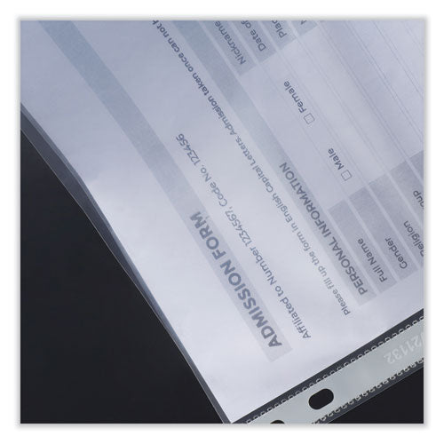 Clear Letter Size Poly Sheet Protectors, 100/Pack J585454
