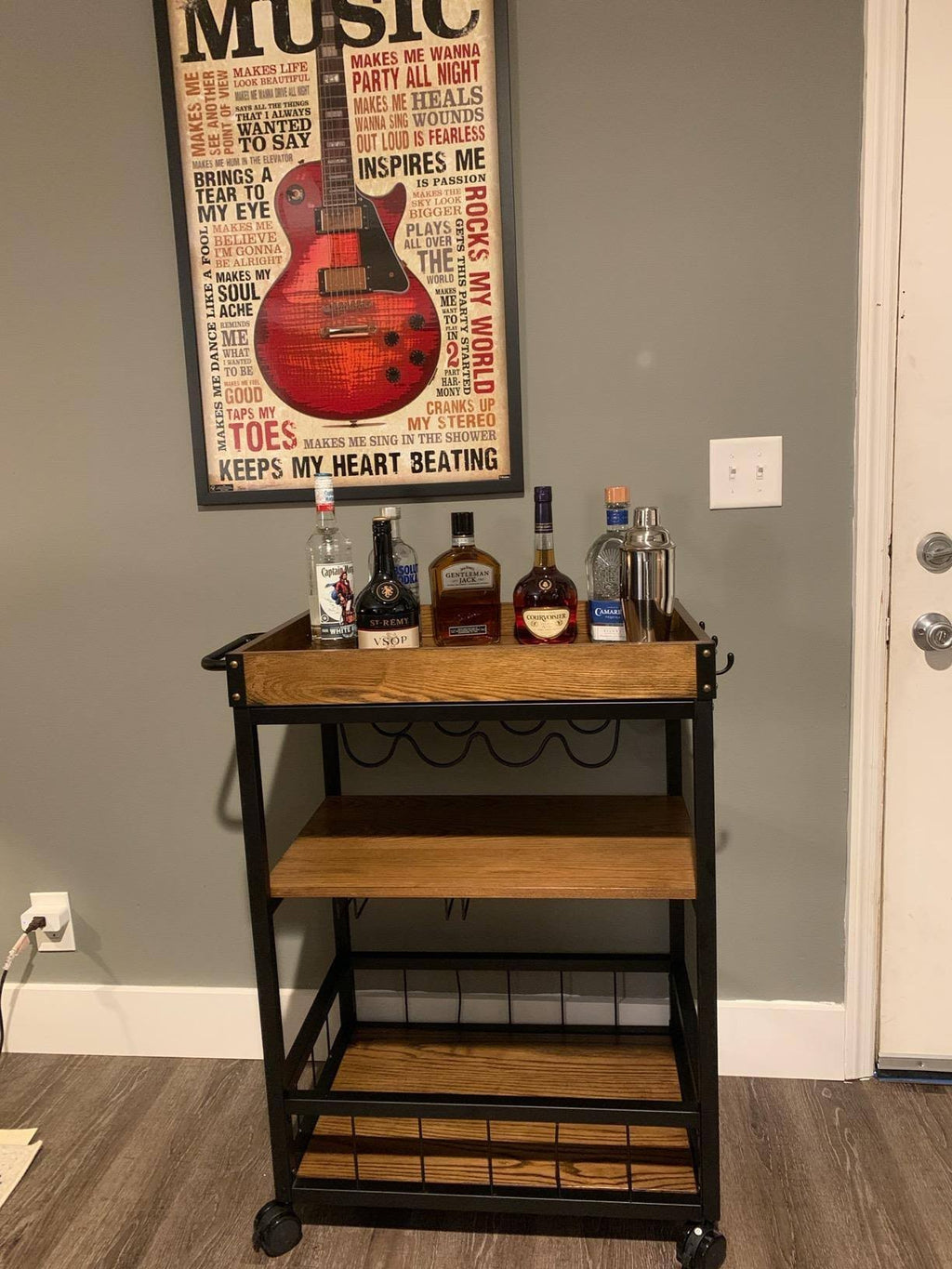 Black Kitchen Cart W27357