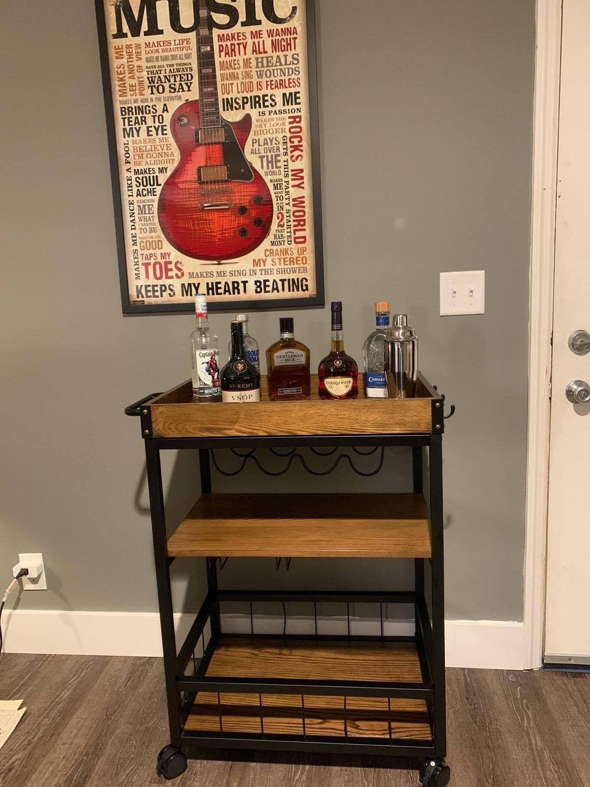 Black Kitchen Cart W27357