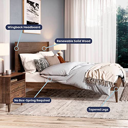 Queen Size Solid Wood Platform Bed K237890