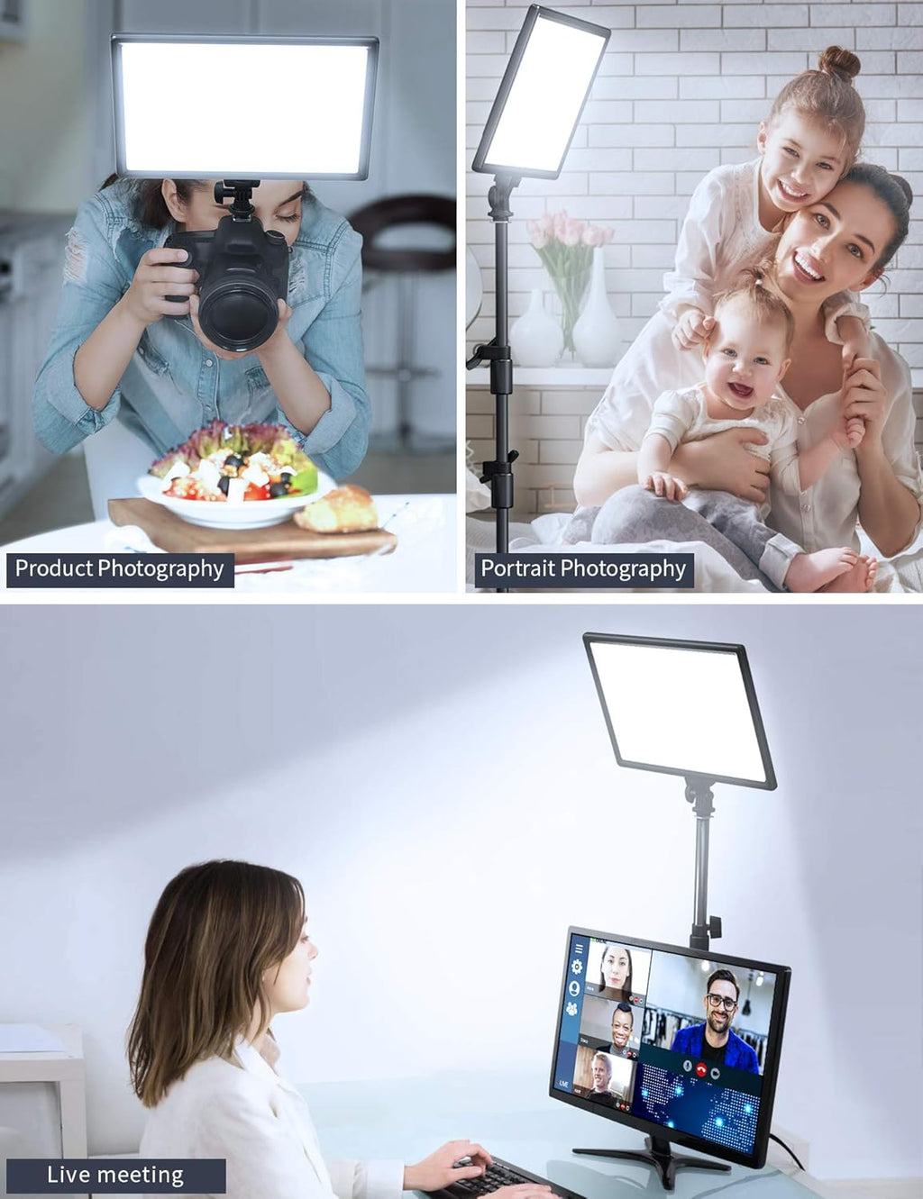 LED Video Soft Light Panel with Adjustable Brightness and Color Temperature F30020