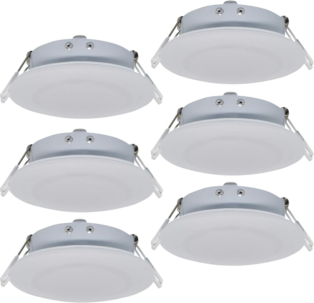 4.5Inch LED RV Puck Light Full Aluminum Recessed Mount Down Light 12V Pack of 6 O533