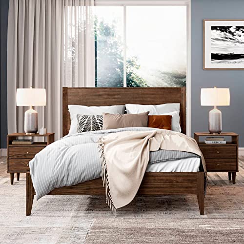 Queen Size Solid Wood Platform Bed K237890