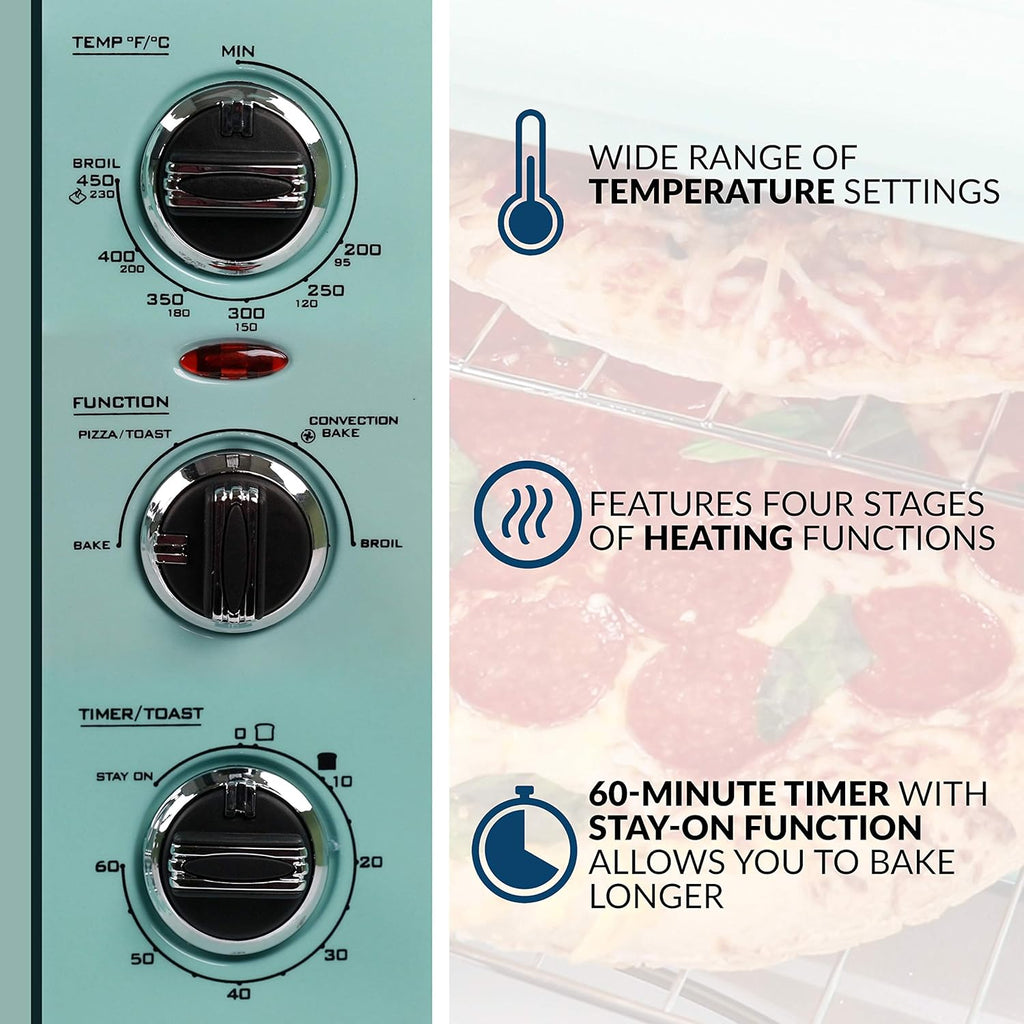 0.7-Cu. Ft. Retro Convection Toaster Oven B642