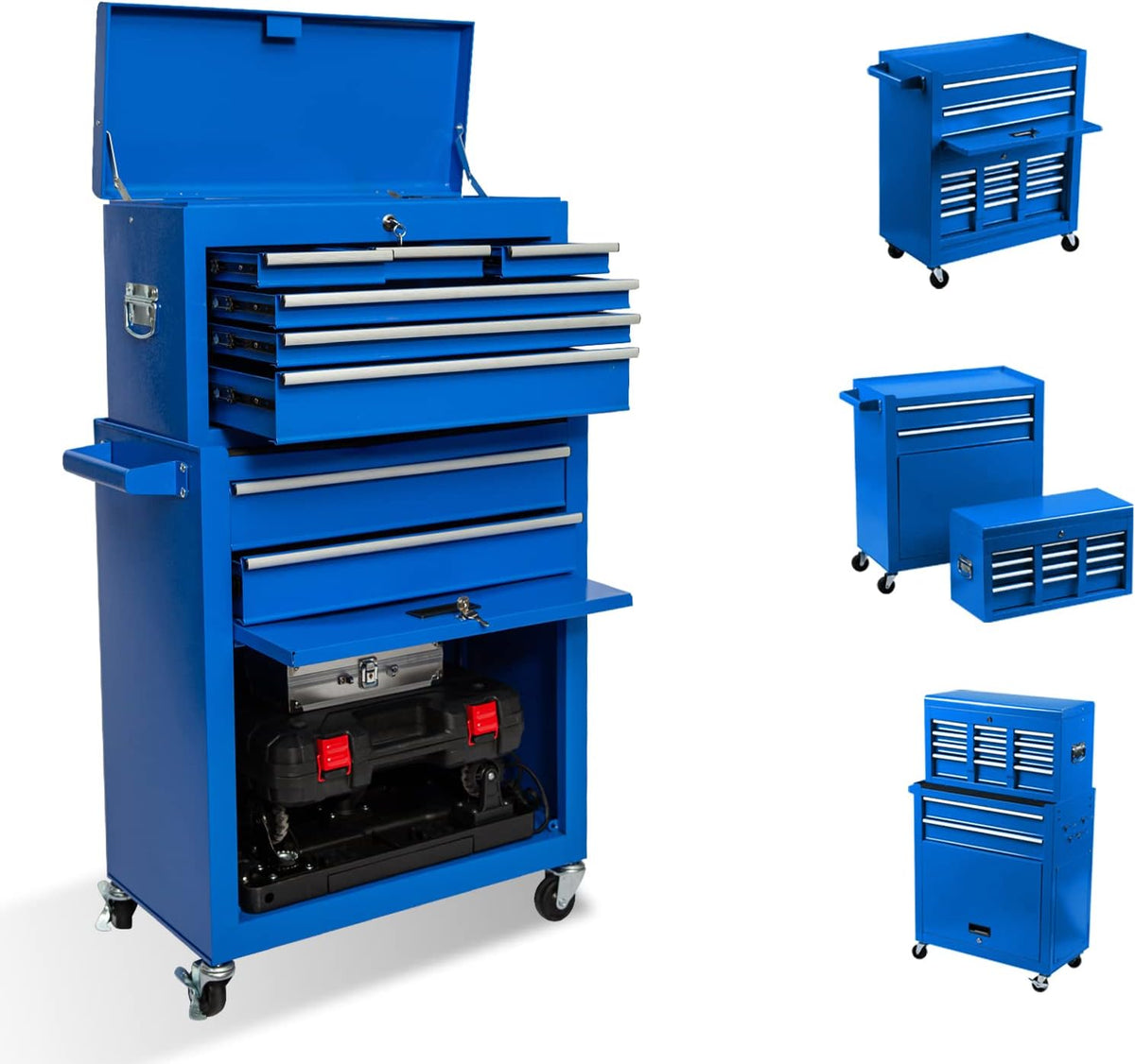 8 Drawer Rolling Tool Chest with Locks F9931