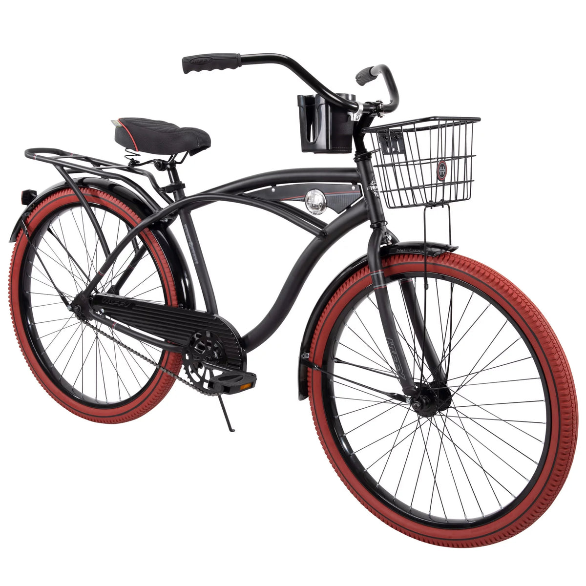 26" Matte Black Cruiser Bike U284304