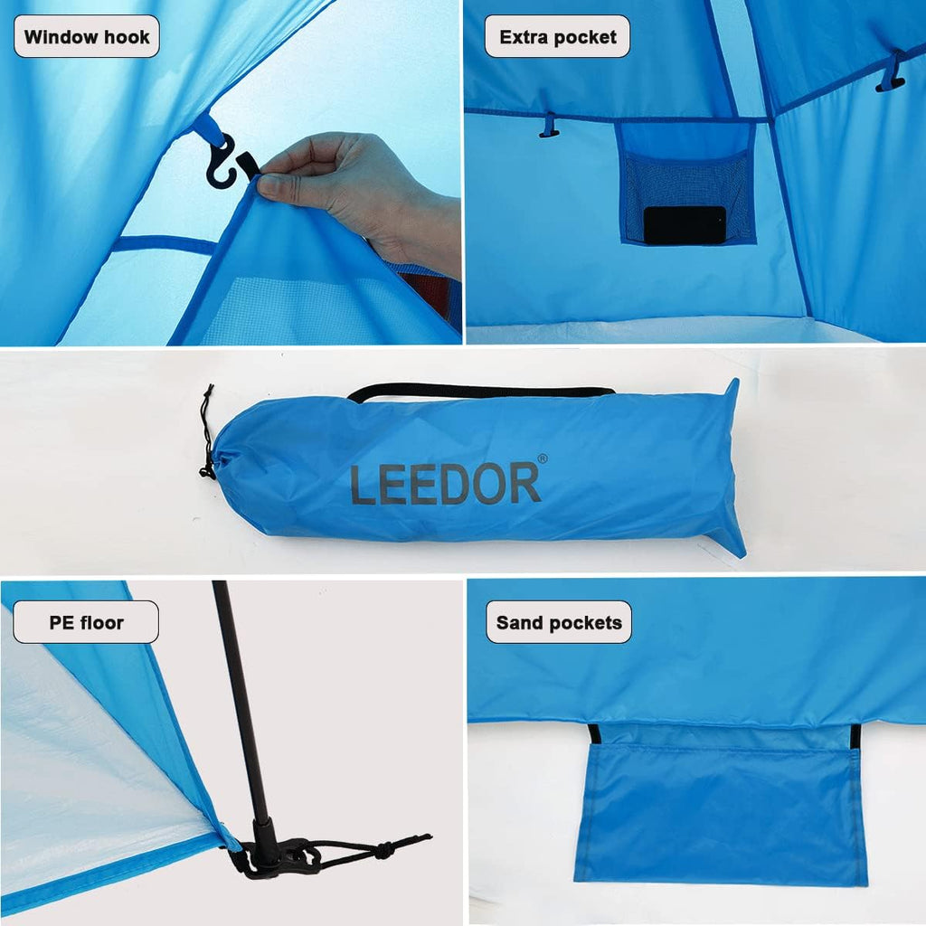 Beach Tent Sun Shelter UPF 50+ Pop Up Shade for 3 to 4 Person X381870