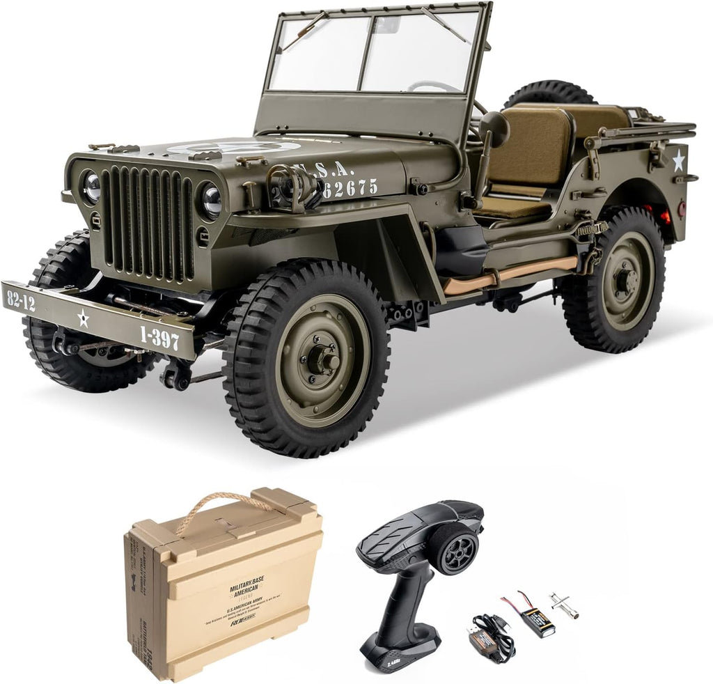 1/12 1941 MB Scaler RC Jeep 4x4 RTR RC Rock Crawler Military O343665
