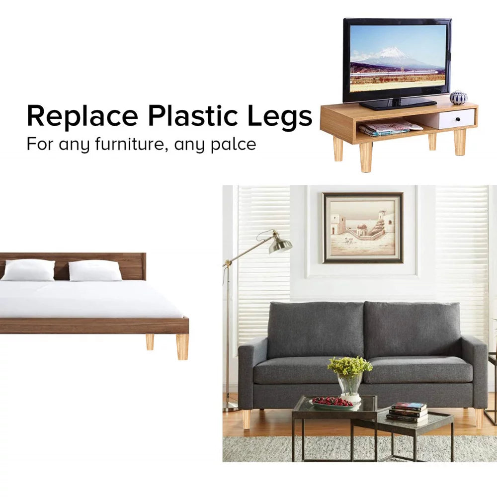 4/6/8 Inch Solid Wood Furniture Legs U554081