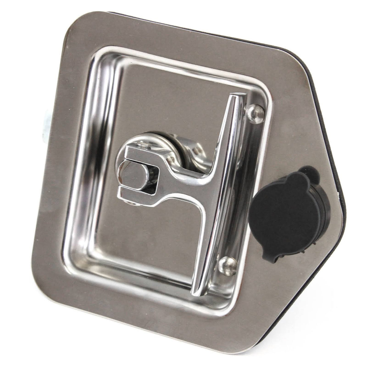 2 Folding T Handle Single Point Latch Blind Studs Cylinder Gasket Keys Camper RV Z484831