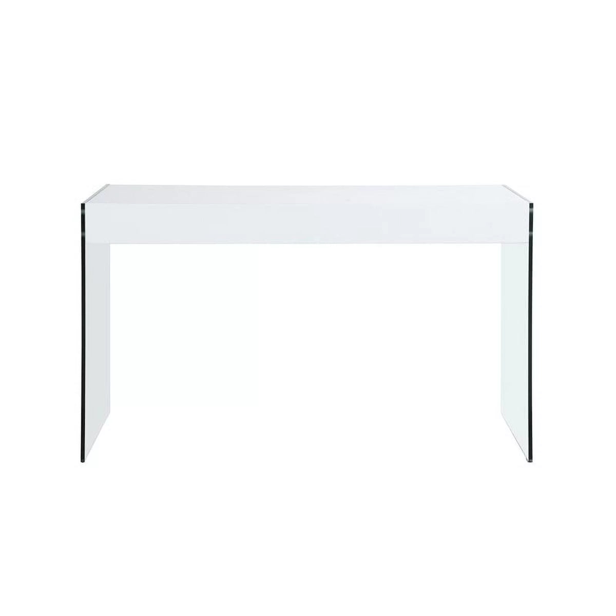51.2" Wood and Glass Desk S656