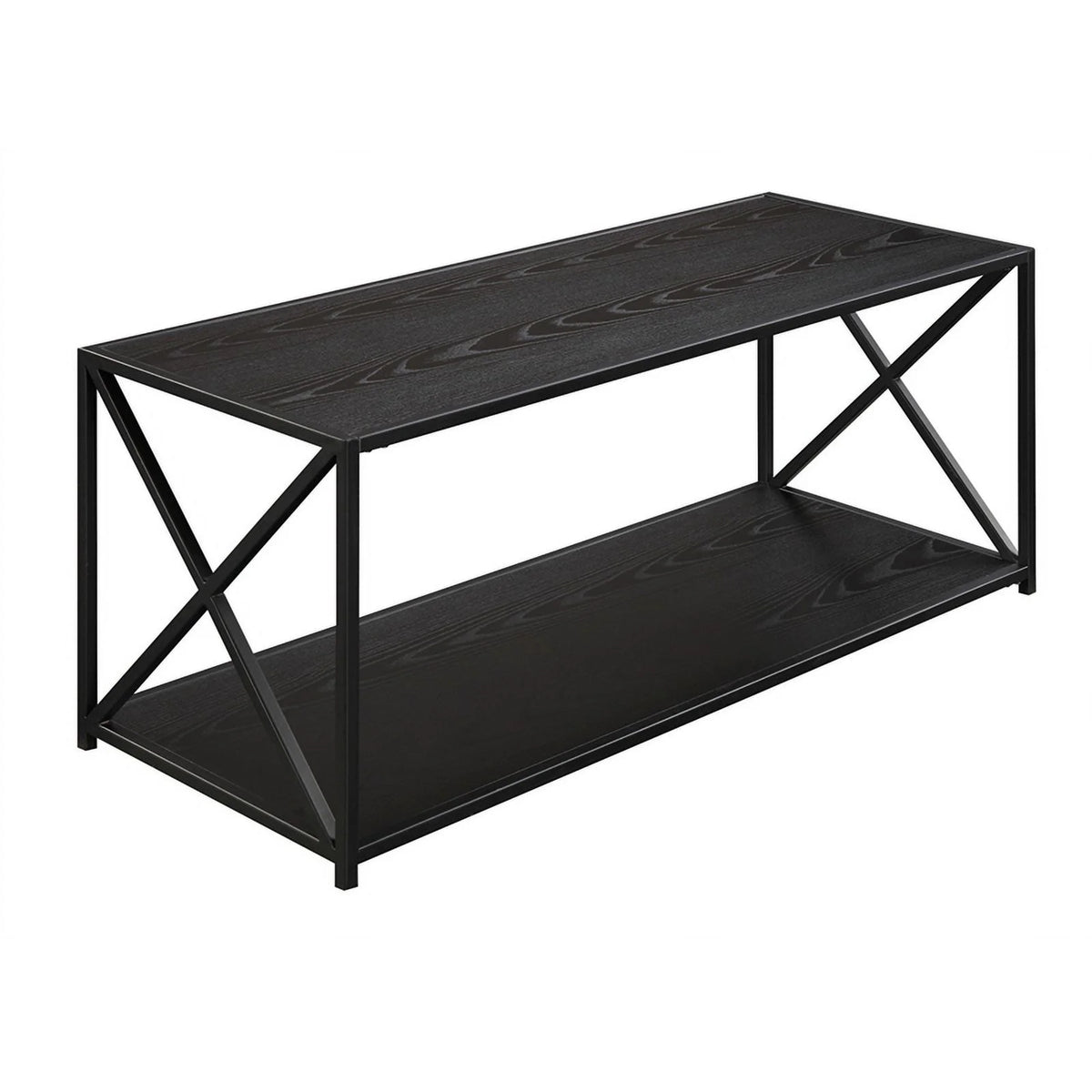 Black Wood and Metal Coffee Table U63034
