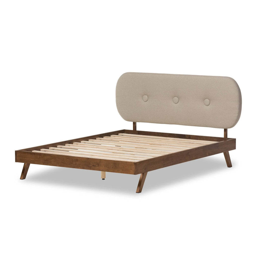 King Grey Platform Bed A9753