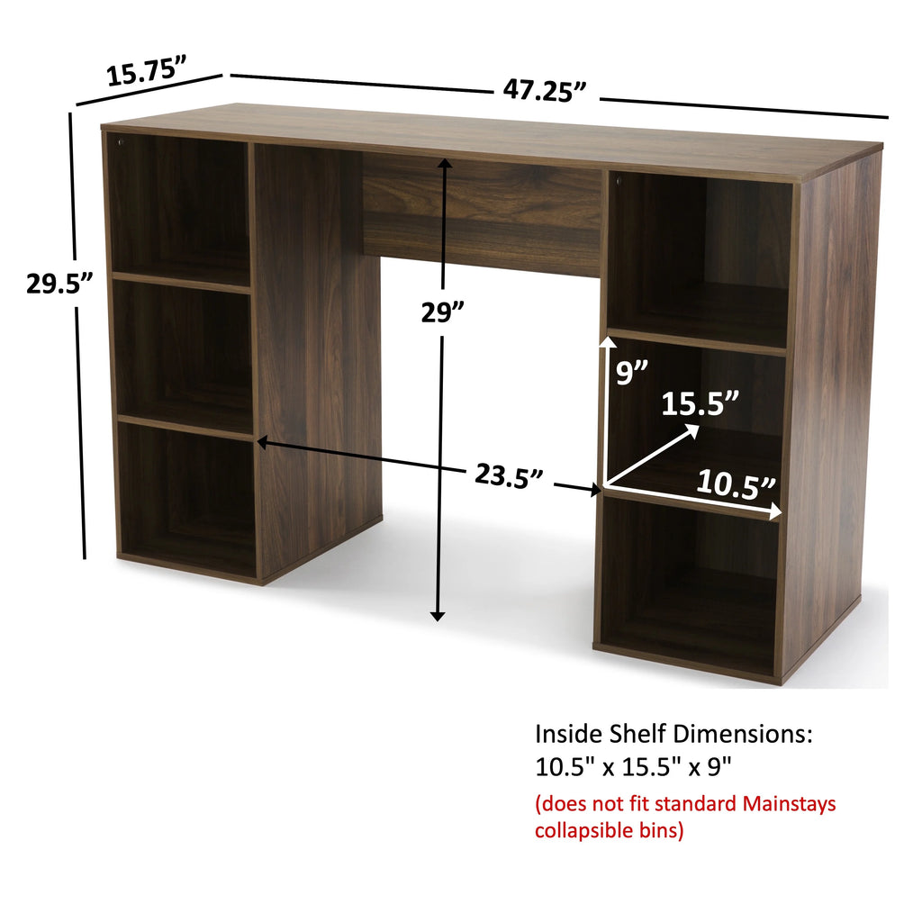 6-Cube Storage Computer Desk V2707