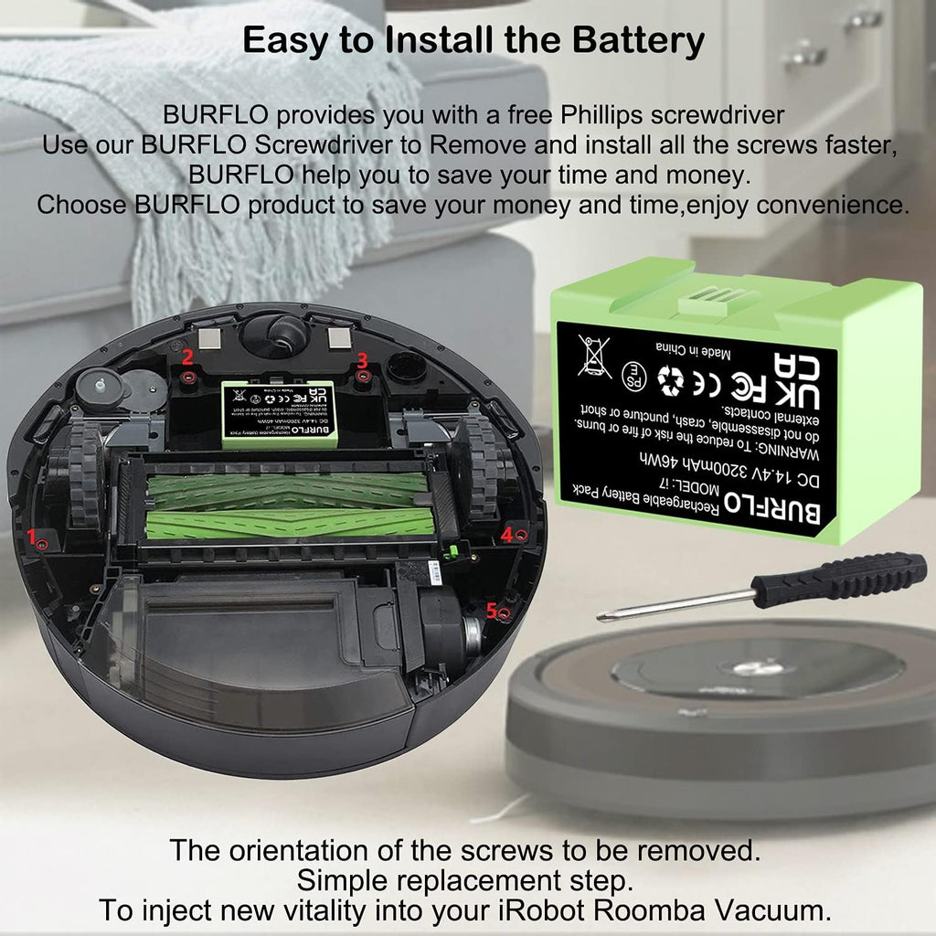 3200mAh Lithium ion Replacement Battery Pack of 2 K5974
