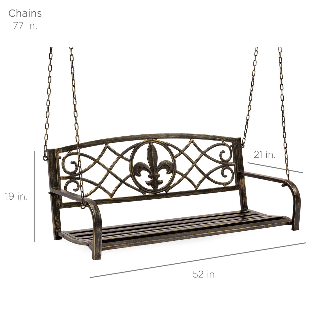 2-Person Metal Outdoor Porch Swing H628555