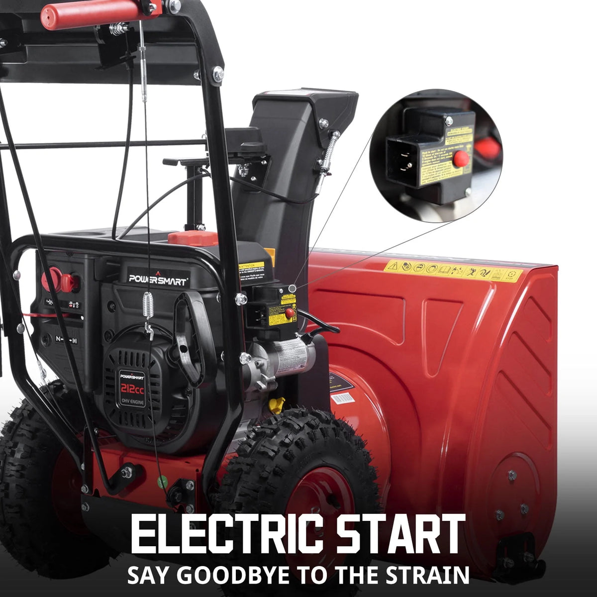24 in. Two-Stage 212CC Self-Propelled Gas Snow Blower X886380