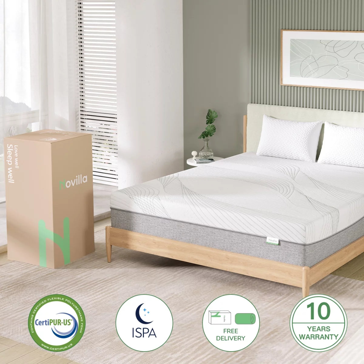 Queen Size Gel Memory Foam Mattress G57305