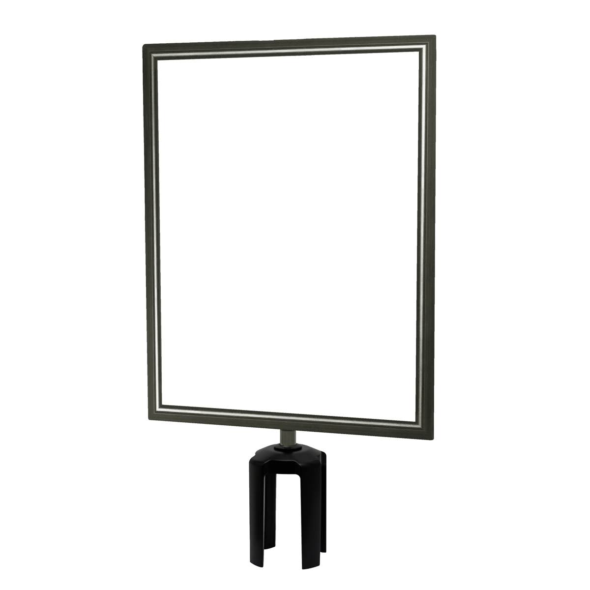 Tensabarrier Sign Frame 14 x 11 in Satin Chrome F780747