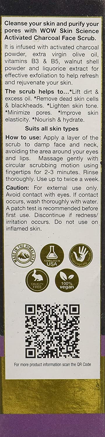 Charcoal Face Scrub 100ml W908082