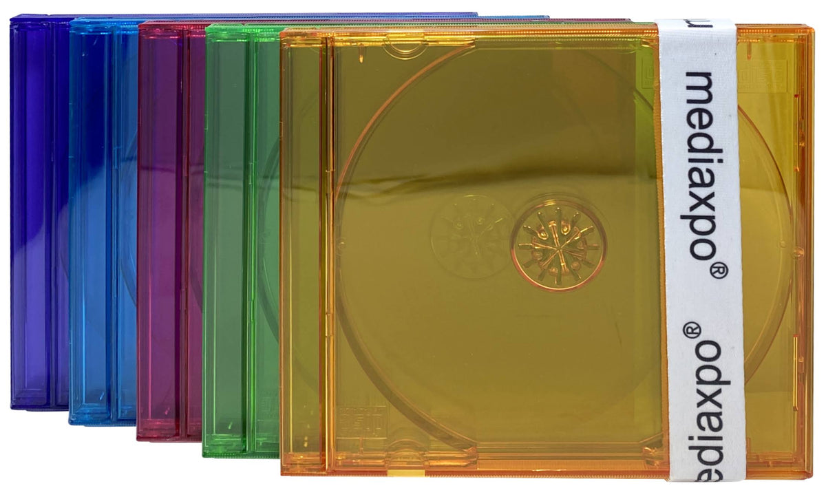 1000 Standard Assorted Clear CD Jewel Case Q3203