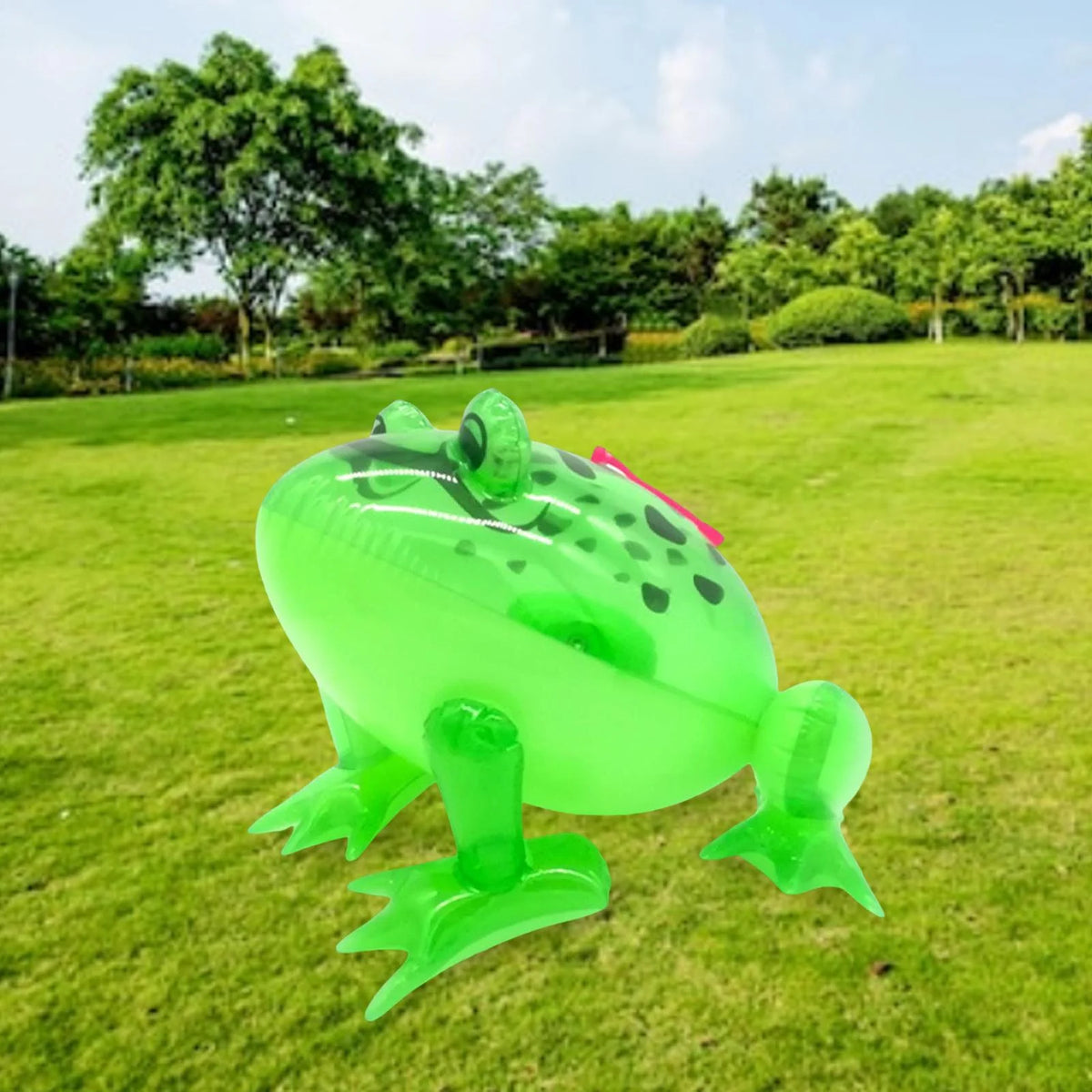 Inflatable Frog Toy with Flashing Light N46845