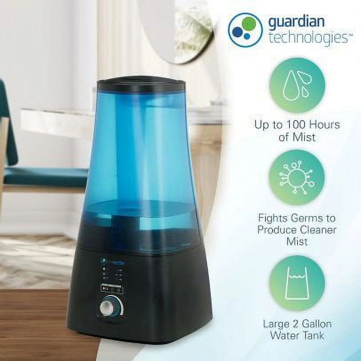 2-Gallon Warm & Cool Mist Humidifier with UV-C V217