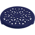 Dark Blue Cast Iron Round Trivet F10343