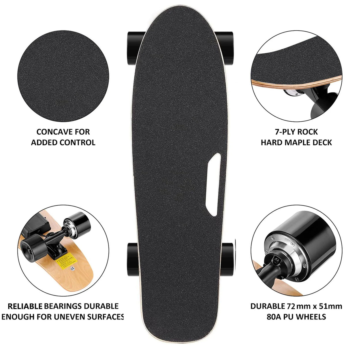 350W Electric Skateboard with Remote P605037