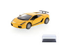 Yellow 1/24 scale Diecast Model Toy Car with Display Case O650668